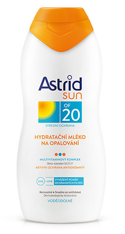 Astrid Hydratačné mlieko na opaľovanie OF 20 Sun 200 ml