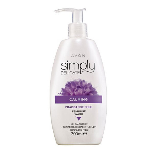 Avon Upokojujúci krémový neparfumovaný gél na intímnu hygienu Simply Delicate (Fragrance-Free Feminine Wash) 300 ml