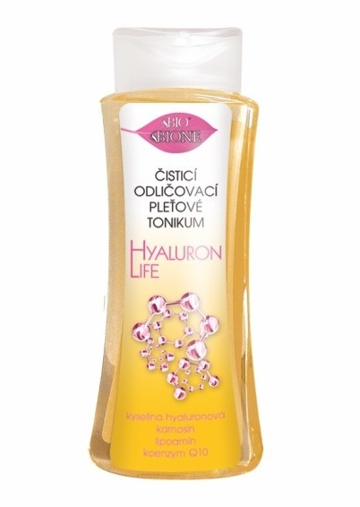 Bione Cosmetics Čistiace odličovacie pleťové tonikum s kyselinou hyalurónovou Hyaluron Life 255 ml