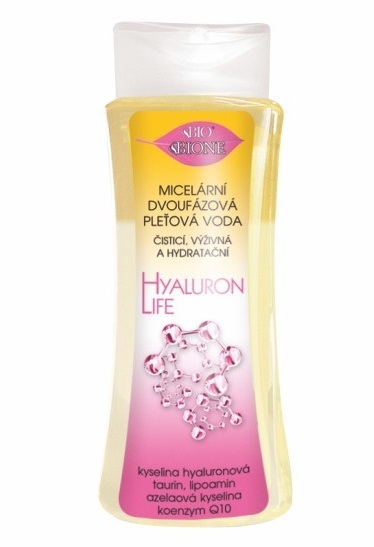 Bione Cosmetics Micelárna dvojfázová pleťová voda s kyselinou hyalurónovou Hyaluron Life 255 ml