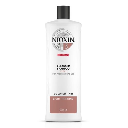 Nioxin Čistiace šampón pre jemné farbené mierne rednúce vlasy System 3 (Shampoo Cleanser System 3 ) 300 ml