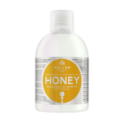Kallos Hydratačný a revitalizačný šampón pre suché a poškodené vlasy KJMN (Honey Shampoo) 1000 ml