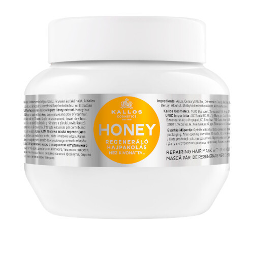 Kallos Intenzívna hydratačná maska pre suché a poškodené vlasy Honey (Mask) 1000 ml