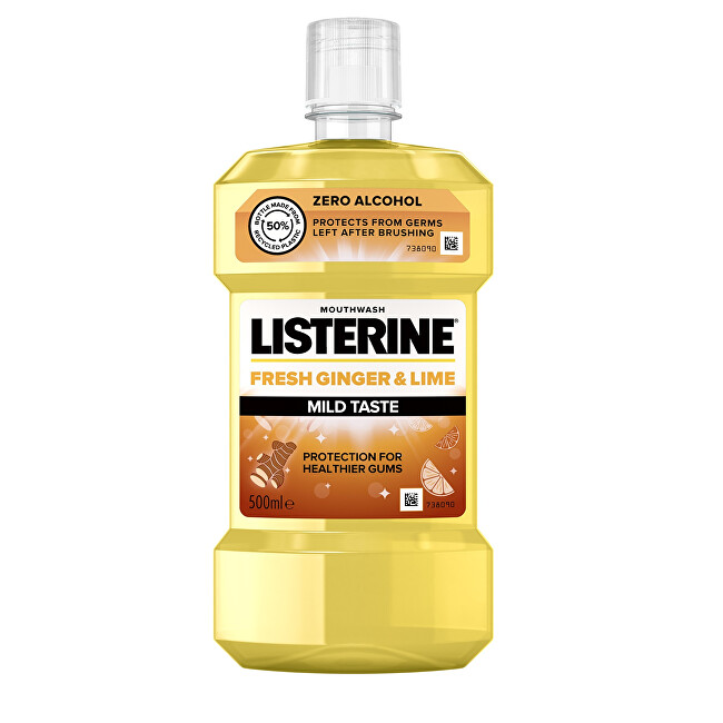 Listerine Ústna voda Fresh Ginger & Lime Mild Taste 500 ml