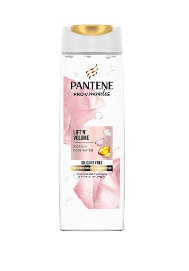 Pantene Šampón pre obnovu hustoty vlasov Miracles Biotín   Rose Water (Lift`n` Volume Thickening Shampoo) 300 ml