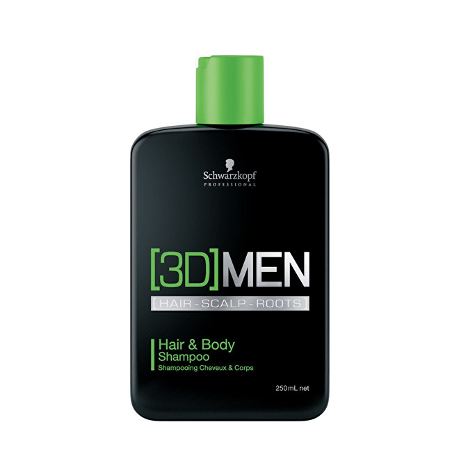 Schwarzkopf Professional Šampón na vlasy aj telo pre mužov 3D (Hair & Body Shampoo) 1000 ml
