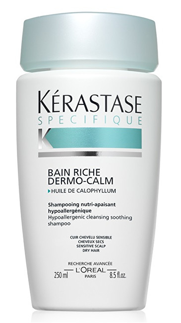 Kérastase Upokojujúci šampón pre citlivú vlasovú pokožku a suché vlasy Bain Riche Dermo-Calm(Hypoallergenic Cleansing Soothing Shampoo Sensitive Scalp Dry Hair) 250 ml