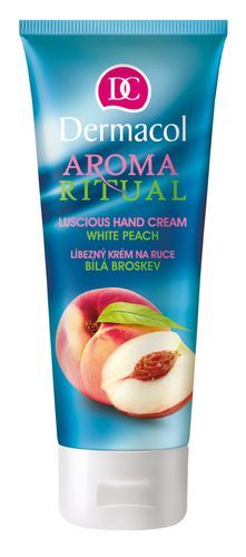Dermacol Ľúbezný krém na ruky biela broskyňa Aroma Ritual (Hand Cream White Peach)