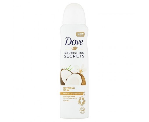 Dove Antiperspirant v spreji kokos a kvet jazmínu ( Coconut and Jasmine Flower Antiperspirant) 150 ml