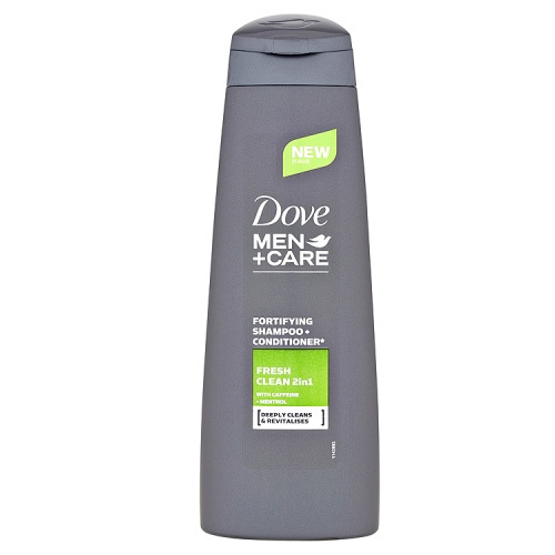 Dove šampón 2v1 Men   Care Fresh Clean (Fortifying Shampoo Conditioner) 250 ml