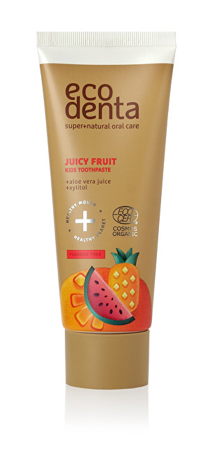 Ecodenta Zubná pasta pre deti s príchuťou šťavnatého ovocia Juicy Fruit ( Kids Toothpaste) 75 ml