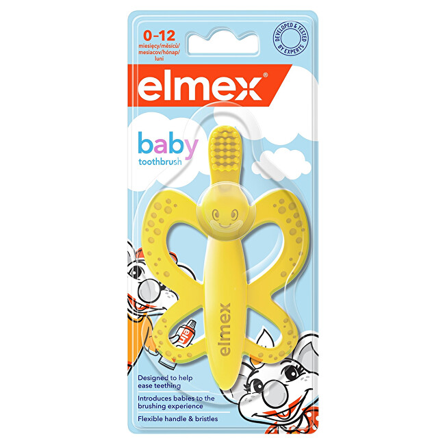 Elmex Zubná kefka hryzátko pre deti vo veku 0-1 rokov 1 ks