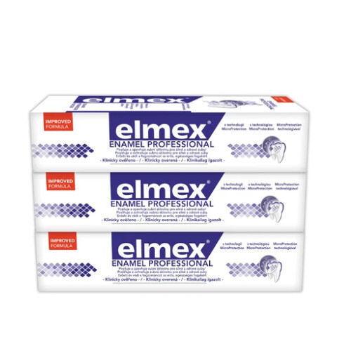 Elmex Zubná pasta Dental Enamel Professional 3 x 75 ml