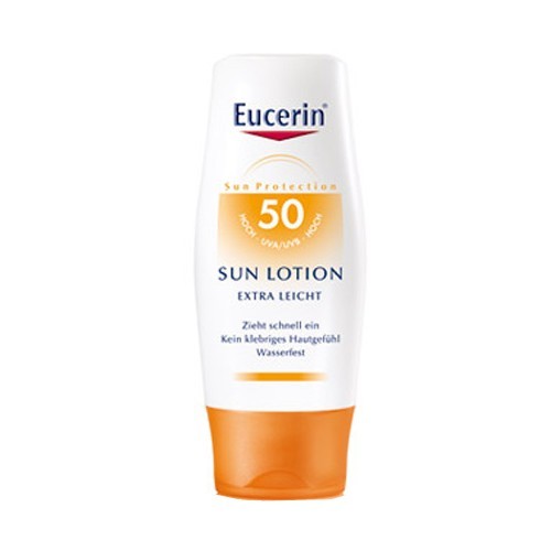 Eucerin Extra ľahké mlieko na opaľovanie SPF 50 (Sun Lotion Extra Leicht) 150 ml