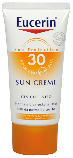 Eucerin Vysoko ochranný krém na opaľovanie na tvár SPF 30 (Sun Face Cream) 50 ml