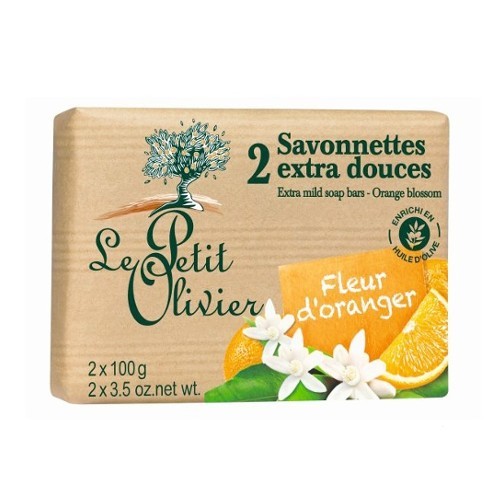 Le Petit Olivier Extra jemné mydlo Pomarančový kvet (Extra Mild Soap Bars) 2 x 100 g