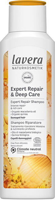 Lavera Šampón a kondicionér 2v1 pre veľmi poškodené a suché vlasy (Deep Care & Repair ) 250 ml