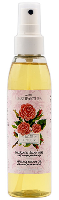MANUFAKTURA Exkluzívny masážny & telový olej s ružou 155 ml