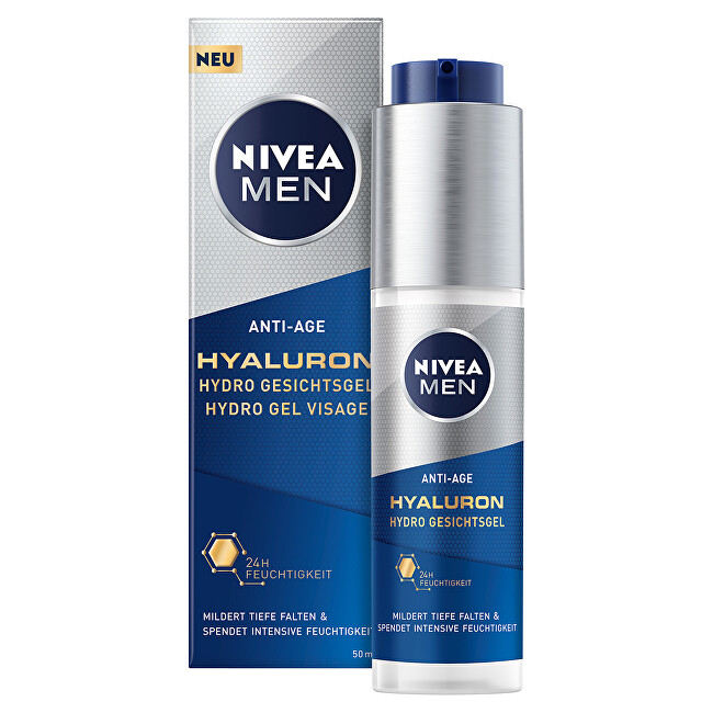Nivea Osviežujúci pleťový gél Nivea Men Hyaluron Anti-Age (Hydro Gel Visage) 50 ml