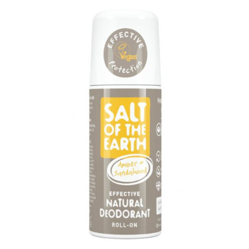 Salt Of The Earth Prírodné guličkový dezodorant s ambrou a santalom ( Natura l Roll On Deodorant) 75 ml