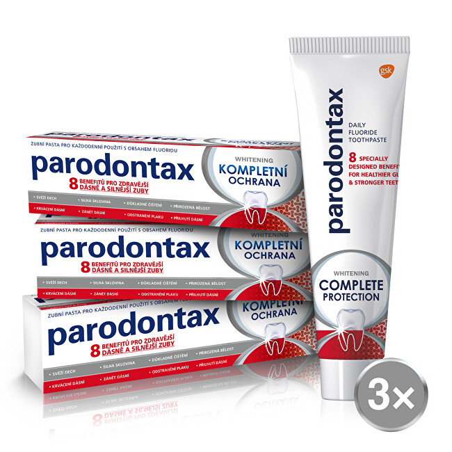 Parodontax Zubná pasta Kompletná ochrana Whitening 3 x 75 ml