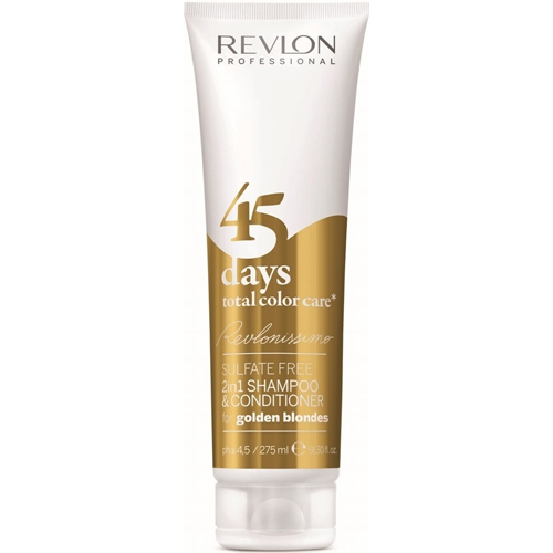 Revlon Professional Šampón a kondicionér pre zlatisté odtiene 45 days total color care (Shampoo & Conditioner Golden Blondes) 275 ml