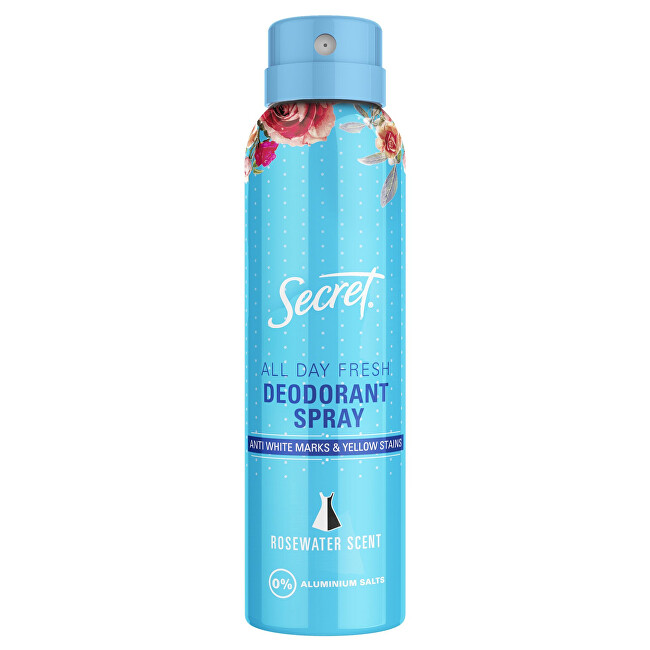 Secret Dezodorant v spreji All Day Fresh Rosewater Scent 150 ml
