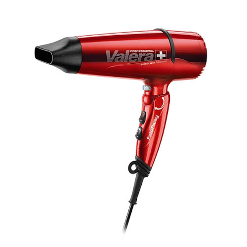 Valera Ľahký profesionálny fén na vlasy so sklopnou rukoväťou Swiss Light 5400 Fold Away Ionic Red