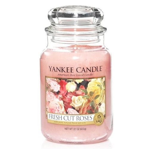 Yankee Candle Aromatická sviečka veľká Fresh Cut Roses 623 g