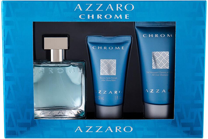 Azzaro Chrome - EDT 30 ml   balzám po holení 30 ml   sprchový gel 50 ml