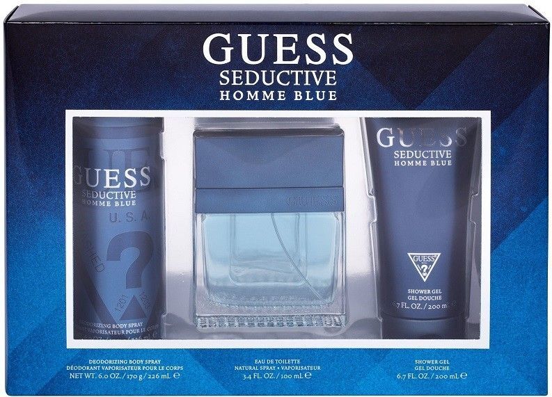Guess Seductive Homme Blue - EDT 100 ml   sprchový gel 200 ml   deodorant 226 ml