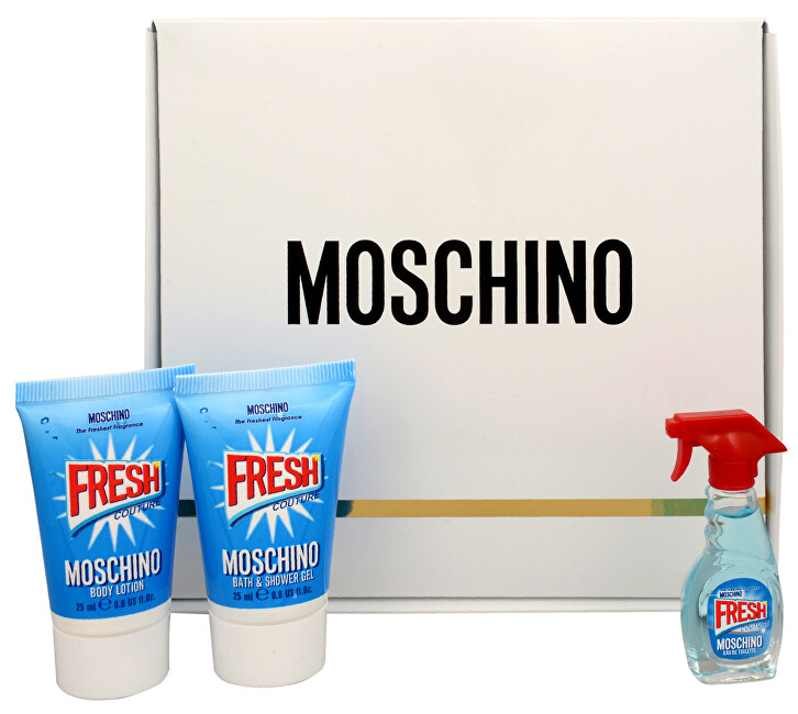 Moschino Fresh Couture - EDT 5 ml   sprchový gél 25 ml   telové mlieko 25 ml