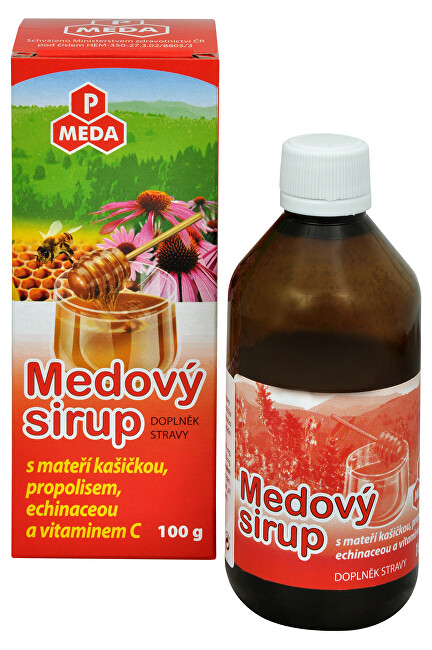 Purus Meda PM Medový sirup s materskou kašičkou, propolisom, echinaceou a vitamínom C 100 g