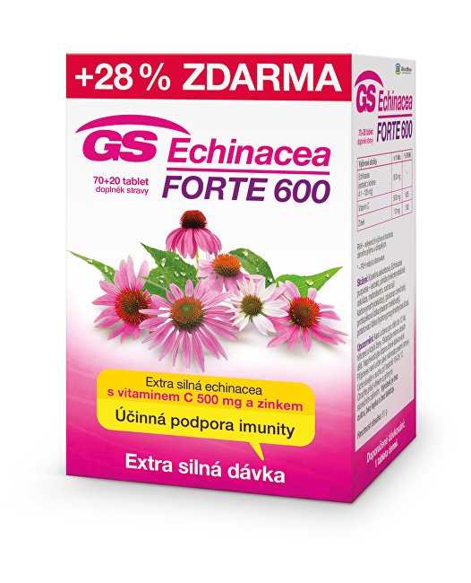 GreenSwan GS Echinacea FORTE 600 70 20 tabliet ZD ARMA