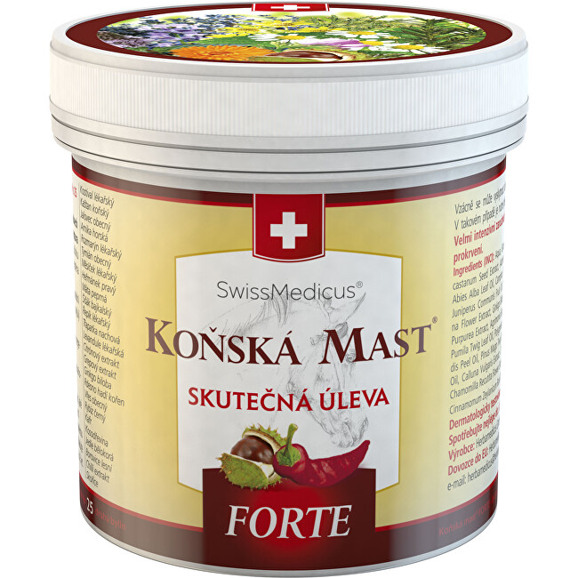 Herbamedicus Konská masť Forte hrejivá 250 ml