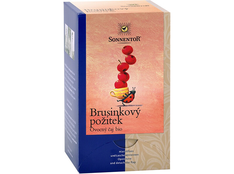 Sonnentor Bio Brusnicový pôžitok čaj porc. dvojkomorový 50,4g (18sáčků)