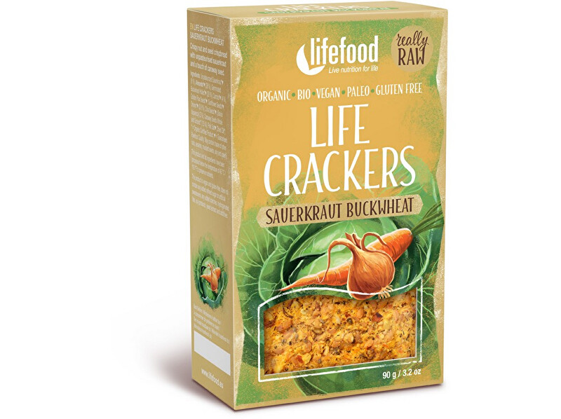 Lifefood Bio Life Crackers kapustníky RAW 90g