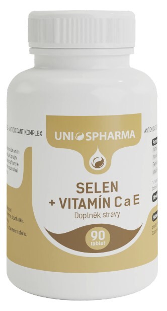 Unios Pharma Selén   vitamín C a E 90 tbl.