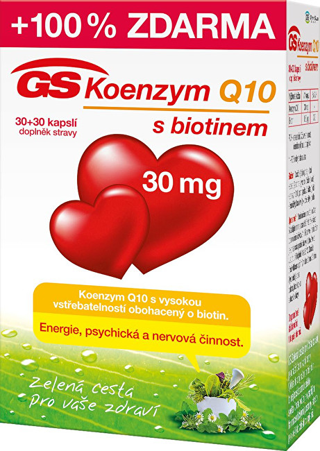GreenSwan GS Koenzým Q10 30 mg 30 kapslí   30 kapslí
