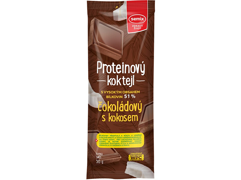 Semix Proteínový koktail čokoládový s kokosom 30 g