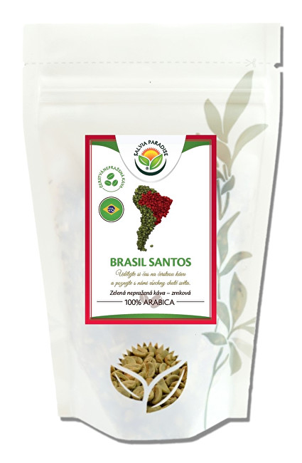 Salvia Paradise Káva - Brasil Santos zelená nepražené 1000 g