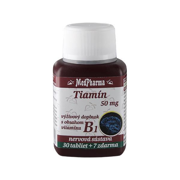 MedPharma Thiamin 50 mg – doplněk stravy s obsahem vitamínu B1 30 tbl.   7 tbl. ZDARMA