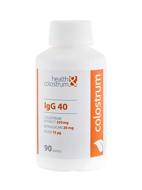 Health&colostrum Colostrum IgG 40 (350 mg)   betaglukan   selén 90 kapsúl