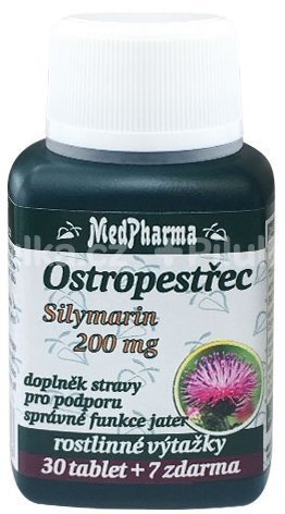MedPharma Pestrec silymarín 200 mg 30 tbl.   7 tbl. ZD ARMA