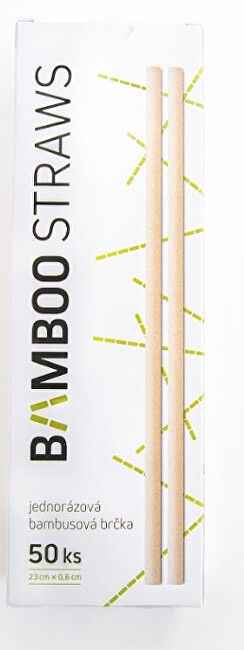 Bamboo Europe Bambusové slamku 6 mm x 23 mm box 50 ks