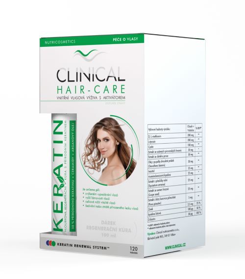 Clinical Clinical Hair-Care 120 toboliek   keratín 100 ml - kúra na 4 mesiace