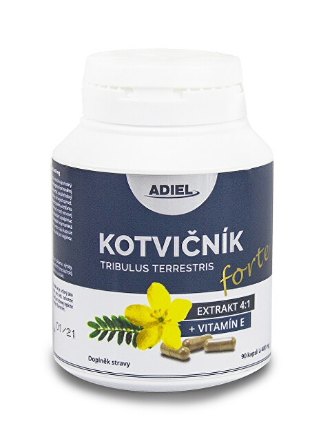 Adiel Kotvičník zemný FORTE s vitamínom E 90 piluliek