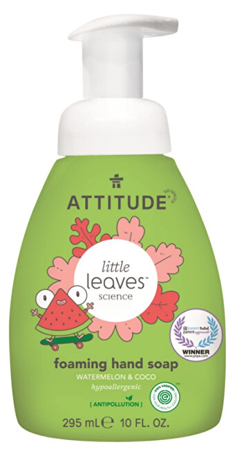Attitude Detské penivé mydlo na ruky Little Leaves s vôňou melónu a kokosu 295 ml