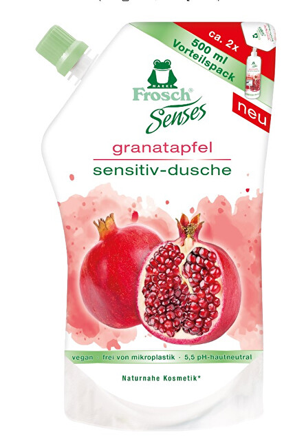 Frosch EKO Senses Sprchový gél Granátové jablko - náhradná náplň 500 ml