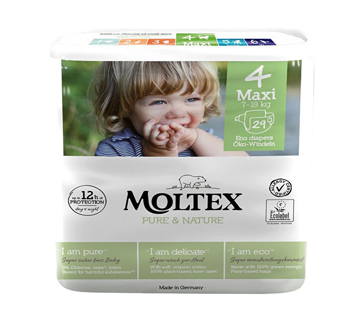 Moltex Pure & Nature Plenky Moltex Pure & Nature Maxi 7-18 kg (29 ks)